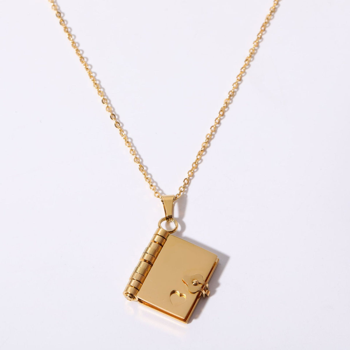 Love Open And Close Book Necklace